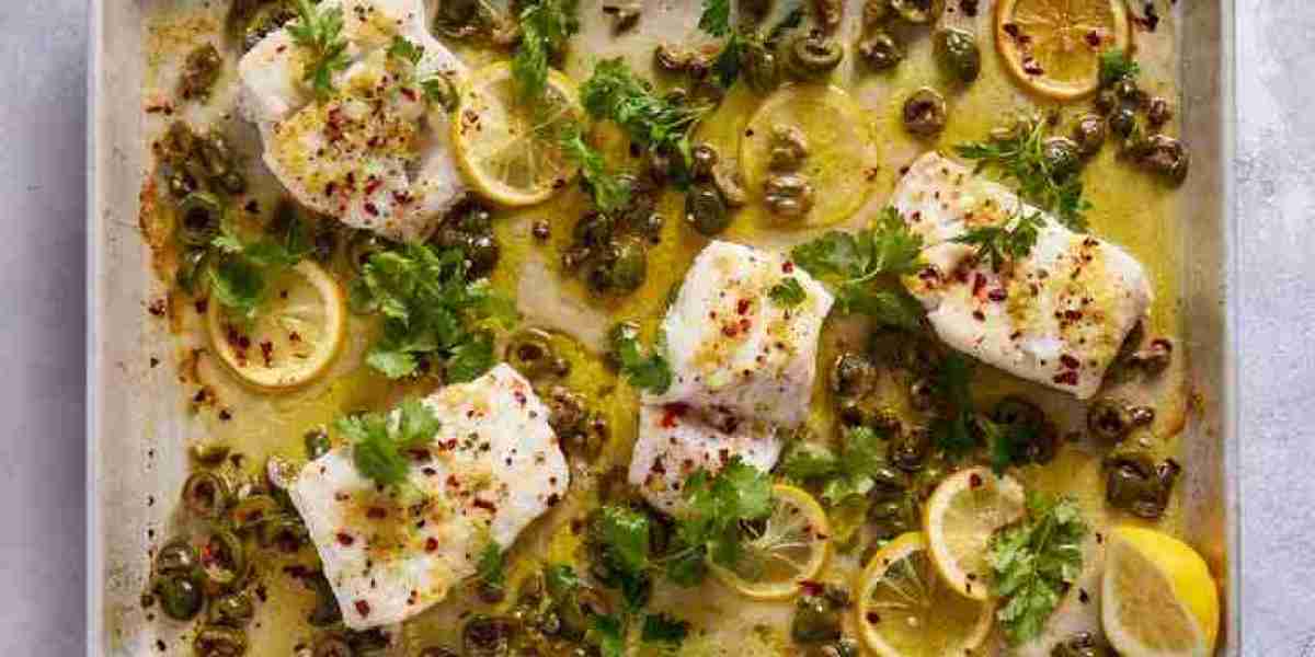 Baked Fish With Olives and Ginger