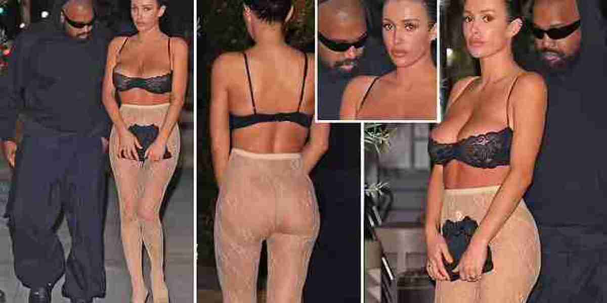 Bianca Censori exposes bare bottom in SEE-THROUGH nude tights for dinner date with Kanye West in LA - as her rapper husb