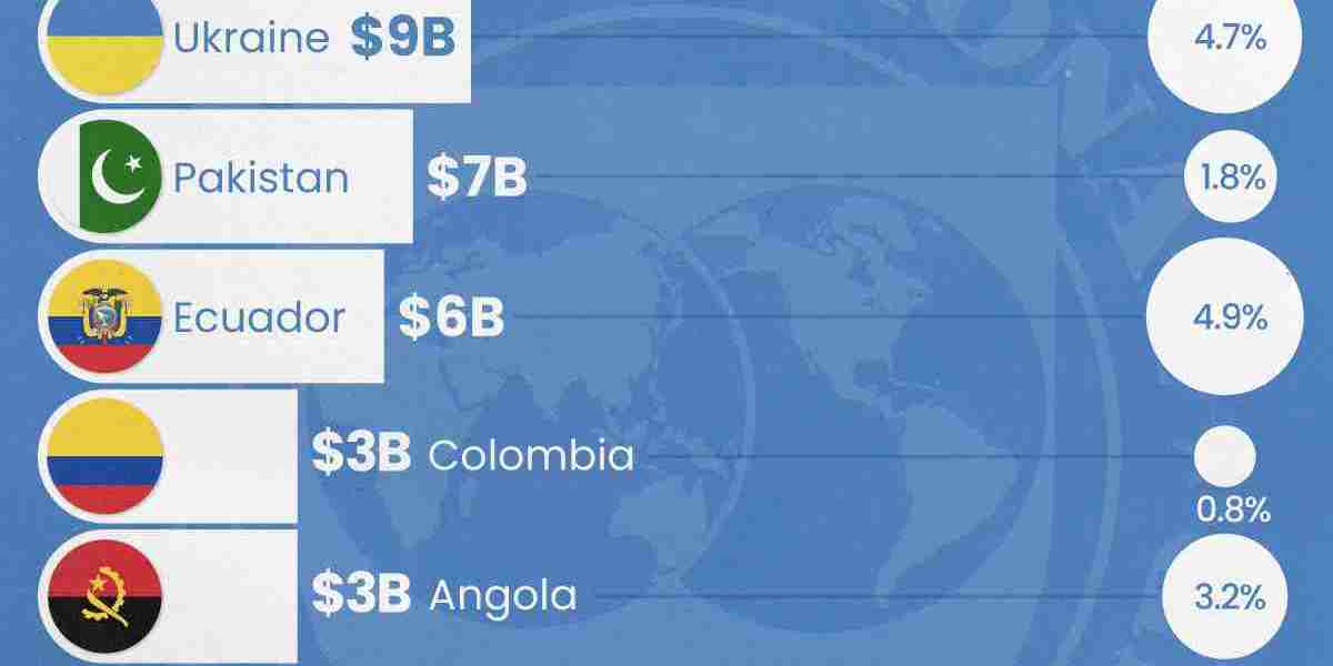 Top 10 Countries Most in Debt to the IMF.