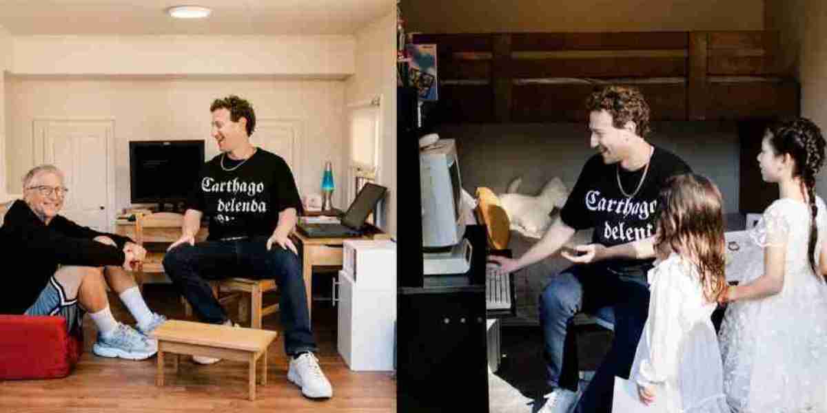Meta CEO Mark Zuckerberg celebrates 40th birthday with wife, children, Bill Gates; shares rare unseen pictures.