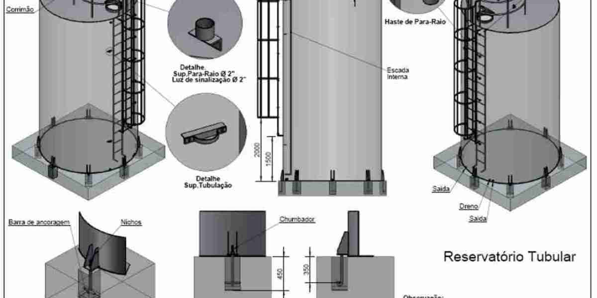 Fluted Column Elevated Storage Tank